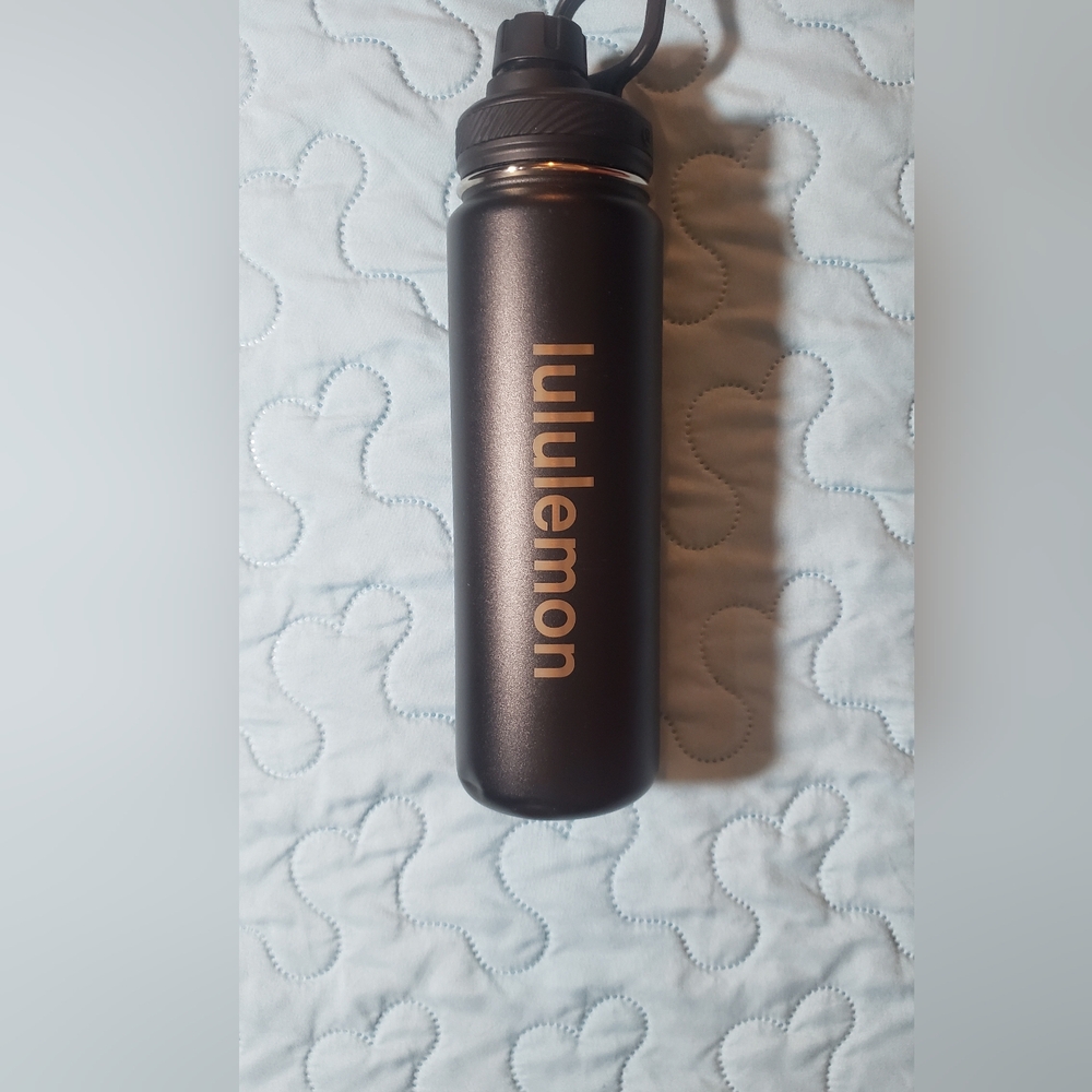 Lululemon Black Aluminum Water Bottle 24oz